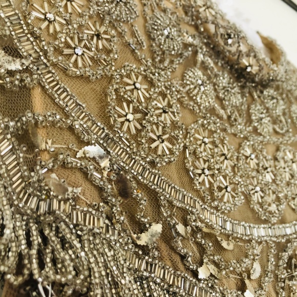 Glamorous vintage intricately beaded top, custom made in England 1970s - Picture 6 of 8